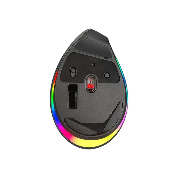 Dexim Type C Şarj Edilebilir Bluetooth Vertical RGB Mouse - Resim 4