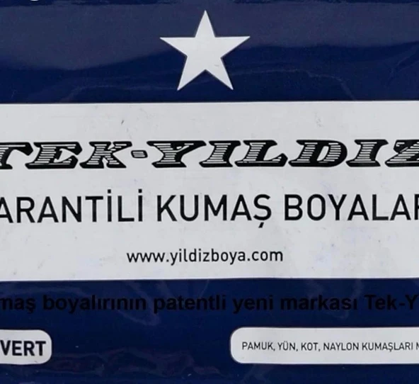 Tek Yıldız Kumaş Boyası Koyu Lacivert ürün görseli 1