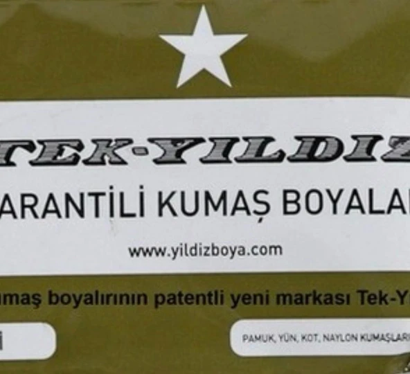 Tek Yıldız Kumaş Boyası Haki ürün görseli 1