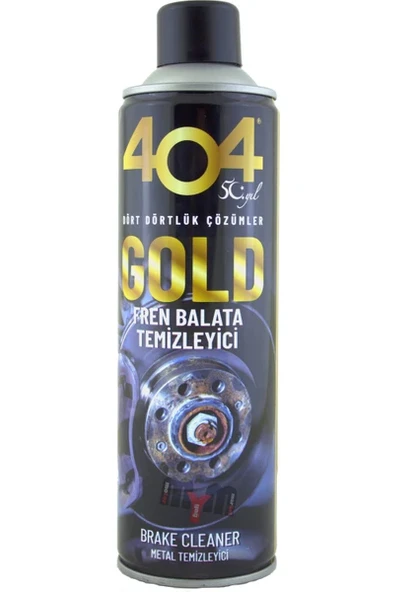 404 Gold Fren Balata Temizleyici Sprey 500 ML Yağlı Parçalar için Yüksek Kalite Etkili Temizlik ürün görseli 1