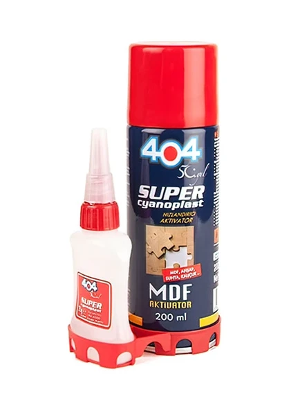 404 MDF Hızlı Yapıştırıcı 200 ml Yüksek Viskoziteli Ahşap ve Metal İçin Uygun ürün görseli 1