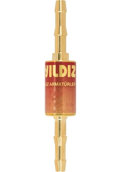 Yıldız Gaz Armatürleri Yıldız 1018 Alev Emniyet Valfi Hortum Arasi Için Yanici Gaz ürün görseli 1