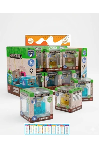 Minecraft Charms Anahtarlık-Çanta Süsü (1 Adet) ürün görseli 1