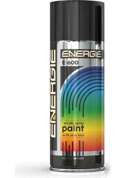 Energie E-600 Sprey Boya - Parlak Siyah Gloss Black Ral 9005 ürün görseli 1