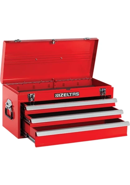 Izeltaş Çekmeceli Alet Sandığı Büyük Boy Kırmızı  Boş ( 285X650X322 ) 8320331003 ürün görseli 1