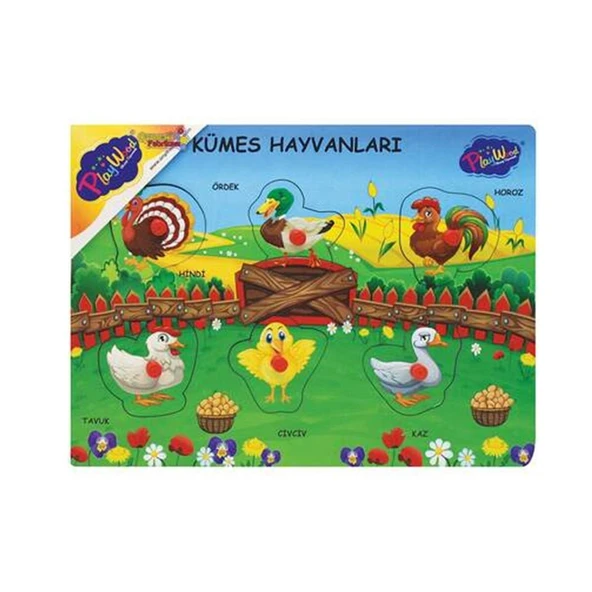 ONY-191-192-193 AHŞAP TUTMALI ÇİFTLİK SEVİMLİ KÜMES HAYVANLARI ürün görseli 1