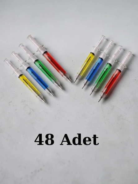 48 Adet 0.7 Uçlu Şırınga Kalem ürün görseli 1