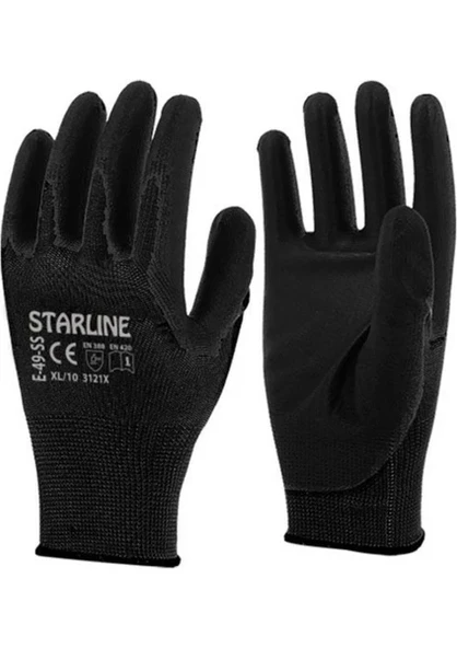 Starline E-49-Ss Pu Eldiven / Mekanikçi Eldiveni / 12 Adet ! ürün görseli 1