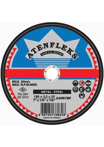 Aten 25 Adet Aten 180*3,2*22 Metal Kesi̇ci̇ ürün görseli 1