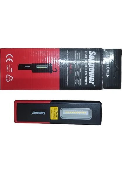 Sappower Şarjlı LED Fener Sappower Kademelı Işıklı Mıknatıslı ürün görseli 1