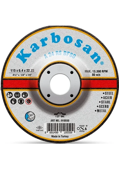 Karbosan Çapak Alma 115X6 ürün görseli 1