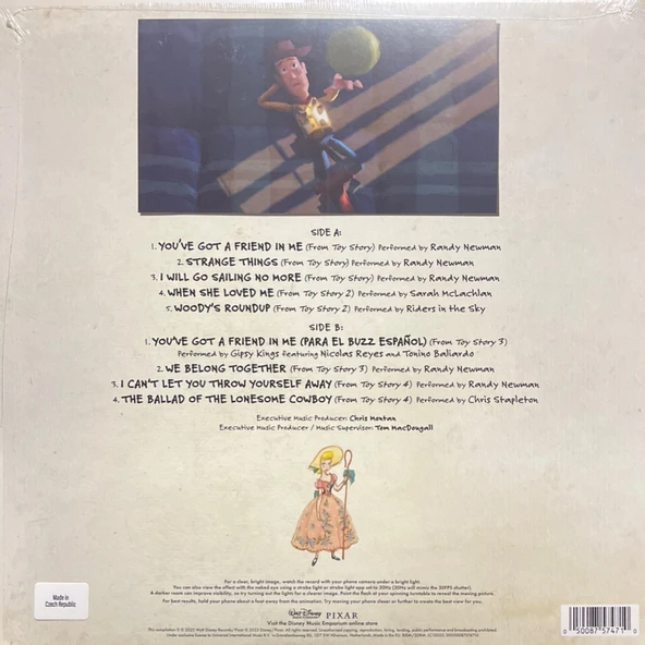 PTTAVM: Toy Story Songs To Infinity And Beyond Zoetrope Baskı LP Plak