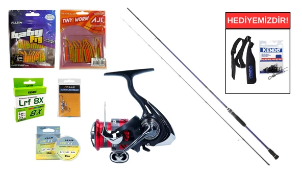 Daiwa Samurai RF 2.06M 0,5-6Gr&Daiwa Ninja 23 LT 1000 LRF Seti ürün görseli 1