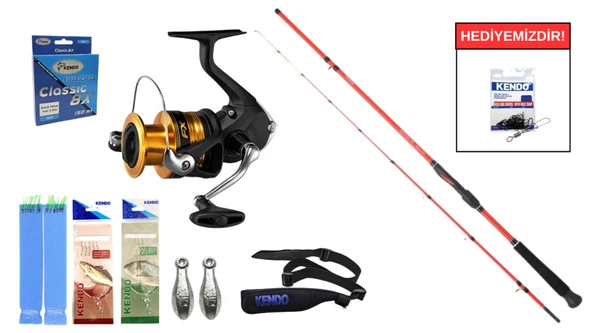 Daiwa New Sensor Boat Squid 1.80m 30-150gr&Shimano FX 4000 FC Tekne Seti ürün görseli 1