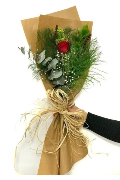 Merveparti k gül hediye gül,tekli gül, doğumgünü ,kahve yanı ürün görseli 1