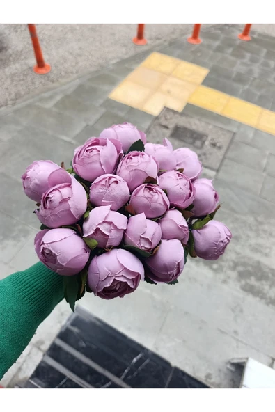 Merveparti Şakayık 18 li buket leylak rengi ürün görseli 1