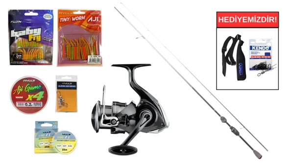 Ryuji Matrix Fuji 1.98M 0.8-6Gr&Daiwa Crossfire 26 LT 1000 LRF Seti ürün görseli 1