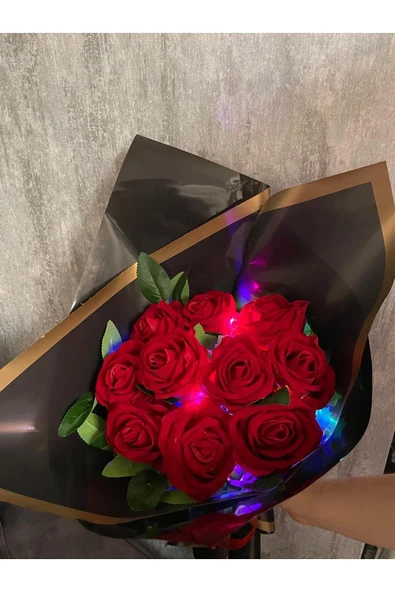 Teknoloji group ledli gül buketi - Resim 3