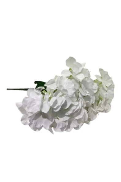 byselime Beyaz Yapay Ortanca Çiçeği 42 Cm ürün görseli 1