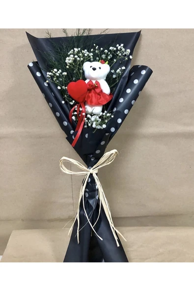 Belis Flower Ayıcık Buketi,sevgiliye Hediye,hediyelik,tekli Ayıcık Buket ürün görseli 1