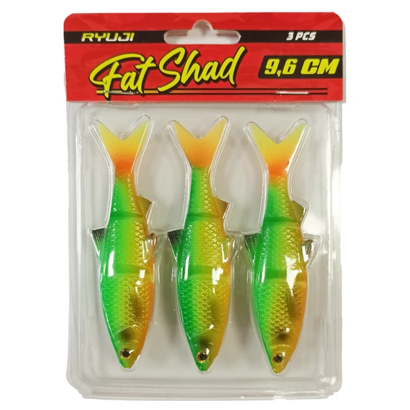 RYUJI FAT SHAD 9.6CM  Standart RUDD - Resim 2