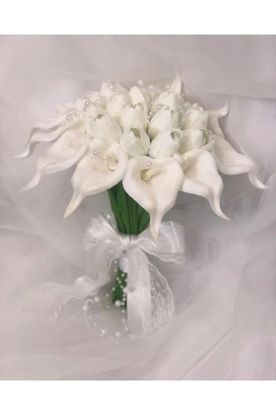 Florista Incili Gelin Buketi ürün görseli 1
