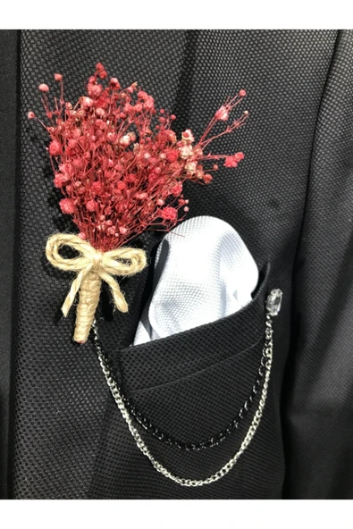 araslar Kırmızı Yaka Çiçeği - Damat Çiçeği - Sağdıç Çiçeği ürün görseli 1