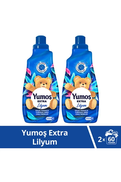 YUMOŞ Extra Konsantre Çamaşır Yumuşatıcısı Lilyum 1440 ml 60 Yıkama 2 Adet ürün görseli 1