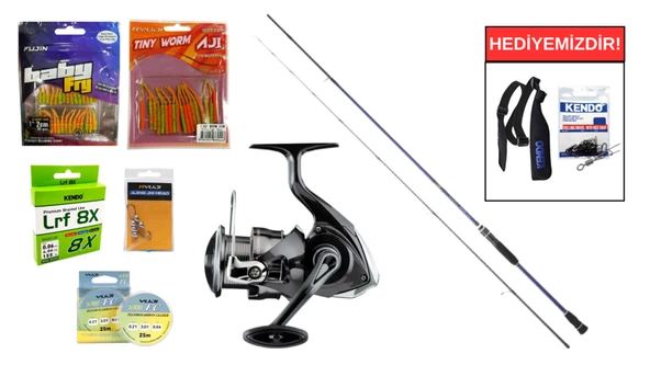Daiwa Samurai RF 2.06m 0,5-6gr&Daiwa Crossfire 26 LT 1000 LRF Seti ürün görseli 1