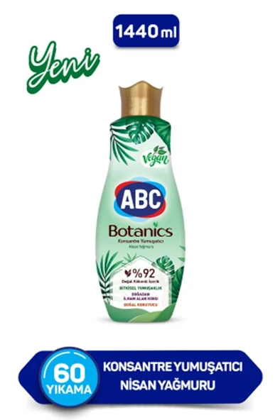 ABC Botanics Vegan Nisan Yağmuru Konsantre Yumuşatıcı 1440 ml ürün görseli 1