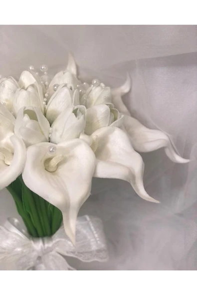 Florista Incili Gelin Buketi - Resim 2