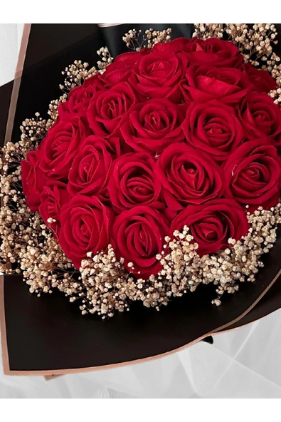 Tefa Hediyelik Gül Kız İsteme Çiçeği,Söz Çiçeği,Nişan Çiçeği 25 Adet kokulu mum gül ürün görseli 1