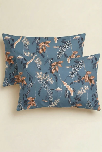 Lily 2'li Ranforce Yastık Kılıfı 50x70 Flaplı ürün görseli 1