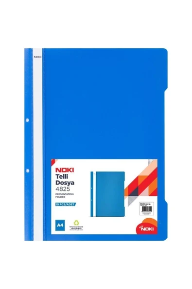 Noki Telli Dosya 50'li 3 Paket Mavi - Resim 3
