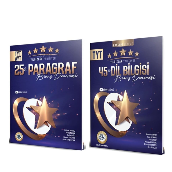 Bilgi Sarmal TYT Paragraf ve Dil Bilgisi Yıldızlar Yarışıyor Deneme Seti 2 Kitap ürün görseli 1