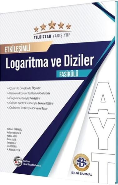 AYT Logaritma ve Diziler Etkileşimli Fasikülü Yıldızlar Yarışıyor Bilgi Sarmal ürün görseli 1