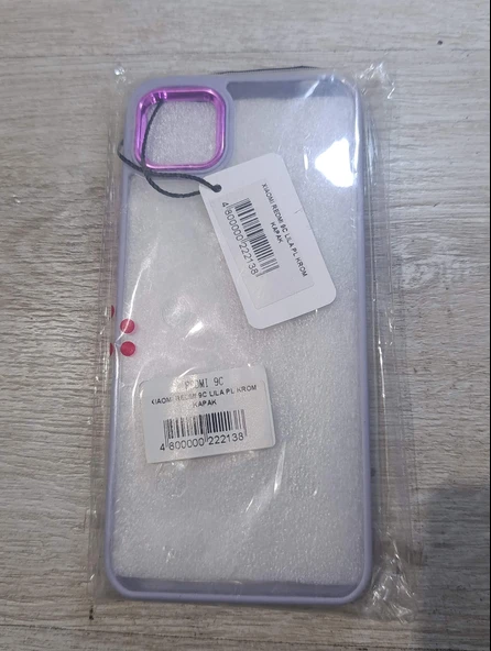 Redmi 9C lila krom sert kılıf ürün görseli 1