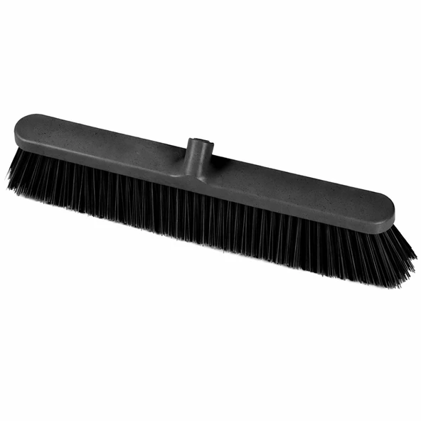 Sapsız Plastik Çalı Fırçası 50 cm Dayanıklı Sert Kıllı Bahçe Temizlik Süpürgesi Ergonomik Tasarım ürün görseli 1