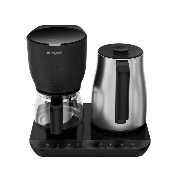 Arçelik CFM 9147 I Gurme Otomatik Çay Ve Filtre Kahve Makinesi Gri ürün görseli 1