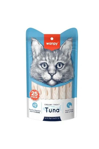Wanpy Ton Balıklı Krema Kedi Ödülü 25x14gr ürün görseli 1