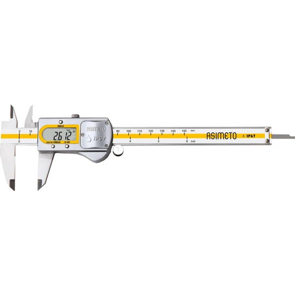 0-200mmX0,01 IP67 DİJİTAL KUMPAS METAL GÖVDE ürün görseli 1