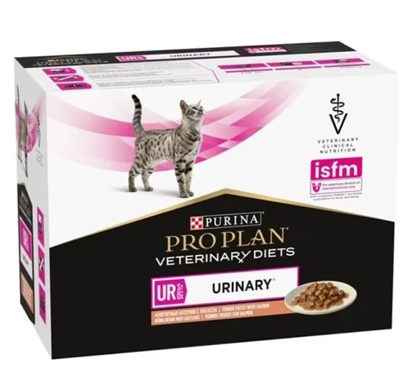 Pro Plan Veterinary Diets UR Urinary Somonlu Yaş Kedi Maması 85 Gr X 10 Adet ürün görseli 1