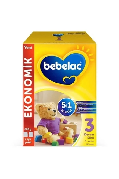 Bebelac 3 Bebek Devam Sütü 800 Gr ürün görseli 1