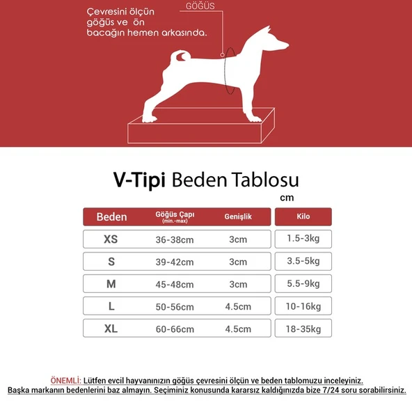 Tailpetz V-Tipi Köpek Göğüs Tasması - Resim 2