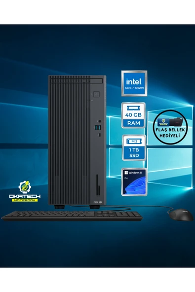 ExpertCenter P500 P500MV-I7136216512B0D i7-13620H 40 GB 1 TB SSD UHD WİN11PRO Masaüstü Bilgisayar ürün görseli 1