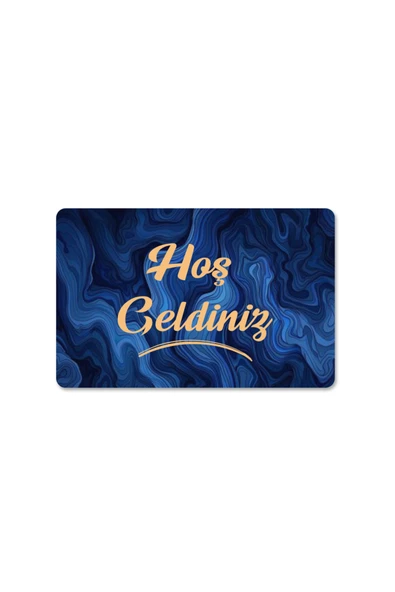 M&H Quality Dijital Baskılı 3d kapı önü paspas Hoşgeldiniz Yazılı Çiçek DesenIç ve Dış Kapı Paspası Yıkanabilir ürün görseli 1