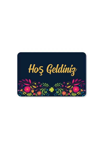 M&H Quality KOPYA - hoş geldiniz yazılır Dekoratif Dış Kapı Önü ve Iç Mekan Paspası yıkanabilir ürün görseli 1