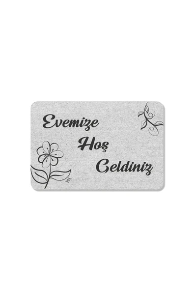 M&H Quality hoş geldiniz yazılır Coco Görünümlü Dekoratif Dış Kapı Önü ve Iç Mekan Paspası ürün görseli 1