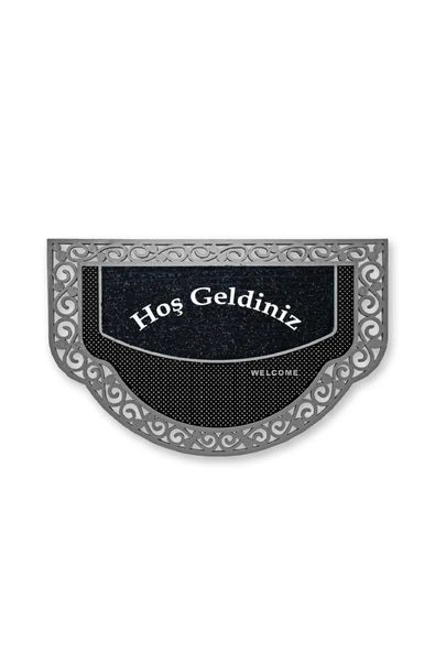 M&H Quality Dekoratif Dış Kapı Yıkanabilir Toz Alıcı Halı Kapı Önü Paspası hoş geldiniz yazılır ürün görseli 1