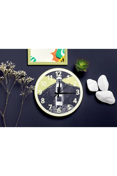 M&H Quality Gece ve Işık Konseptli Modern Denizcilik Saat Tasarımı Sessiz Saat ürün görseli 1